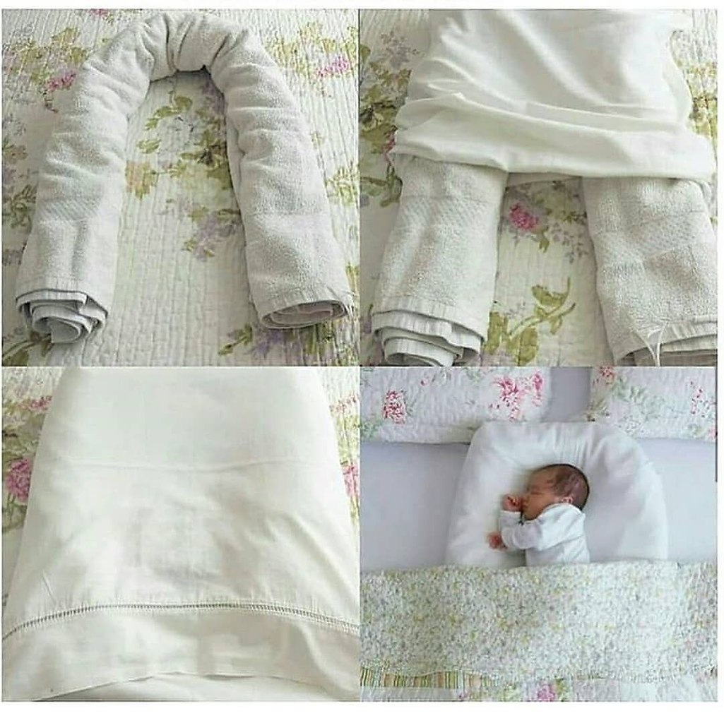 Кокон из полотенца для малыша