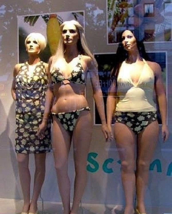 Extra busty mannequins