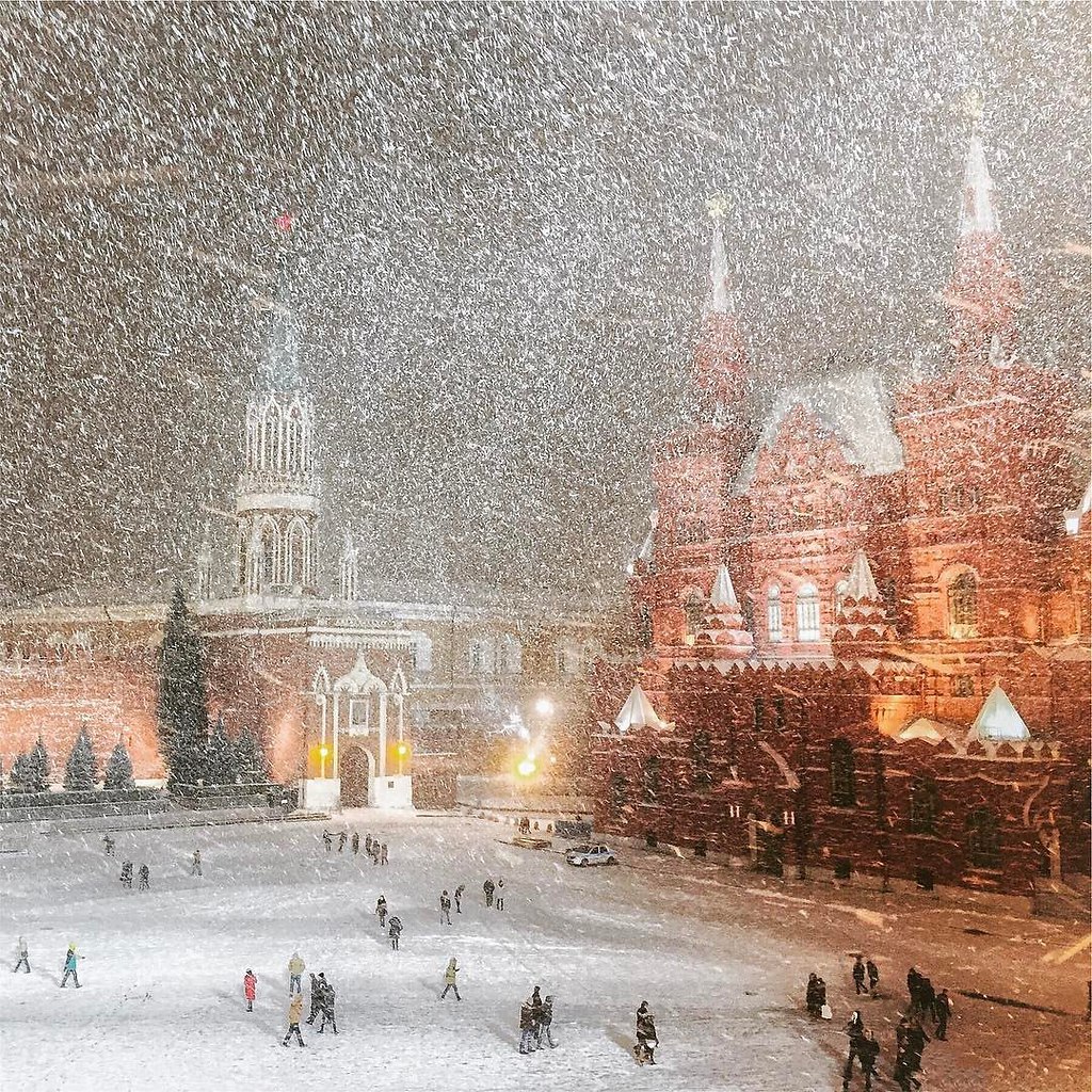 Заснеженная москва