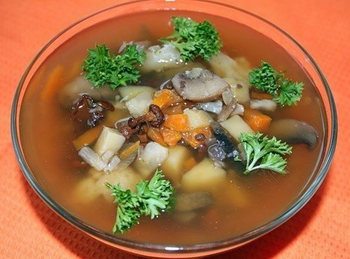 Суп из сухих лисичек рецепты с фото пошагово