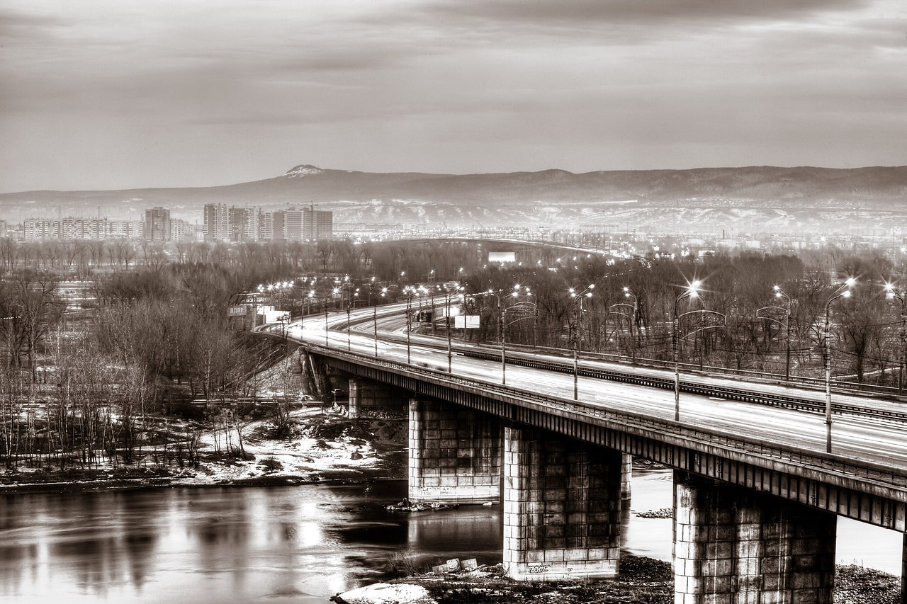 октябрьский мост в красноярске