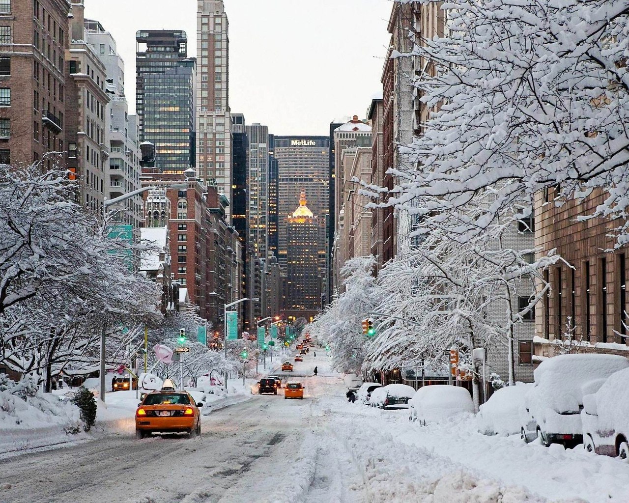 Нью Йорк зимой