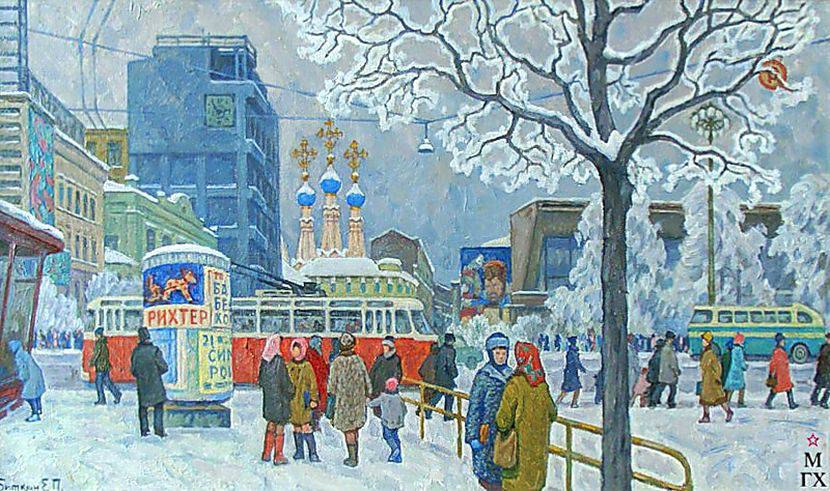 Девочкам, зима картинки советские