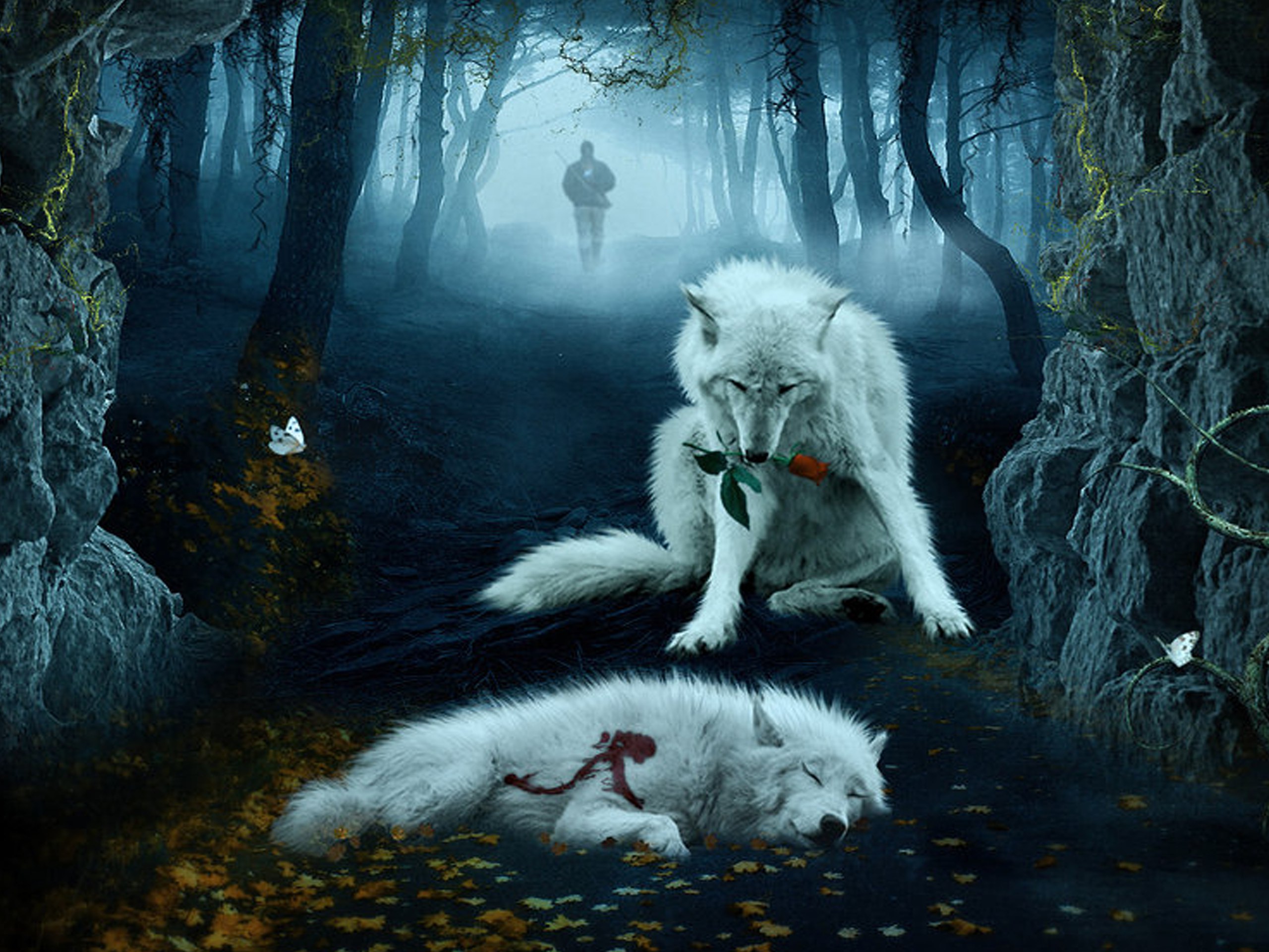 Волчица и Волчонок арт
