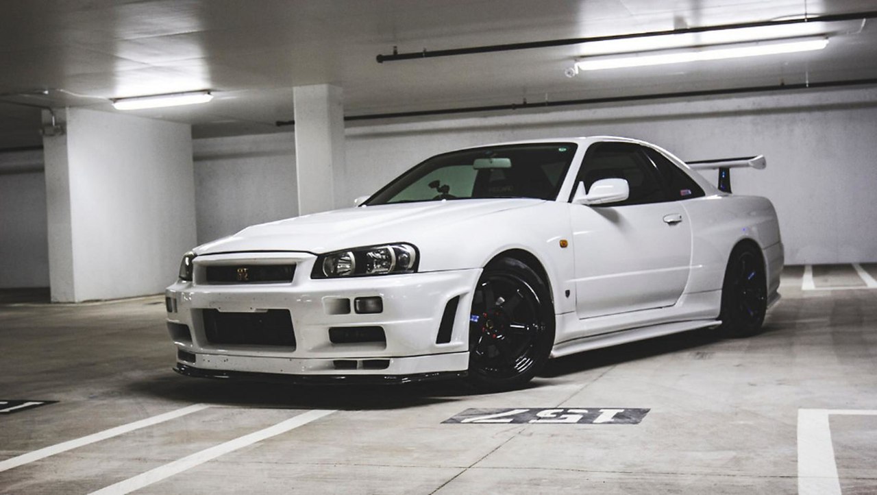 Nissan Skyline r34 Р±РµР»С‹Р№