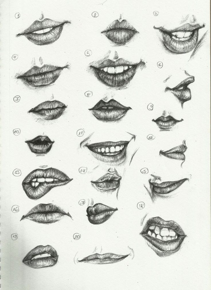 Как можно нарисовать рот