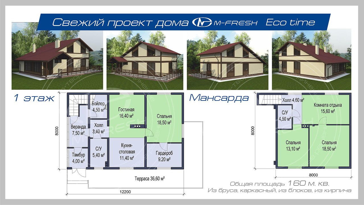 Проекты домов м фреш