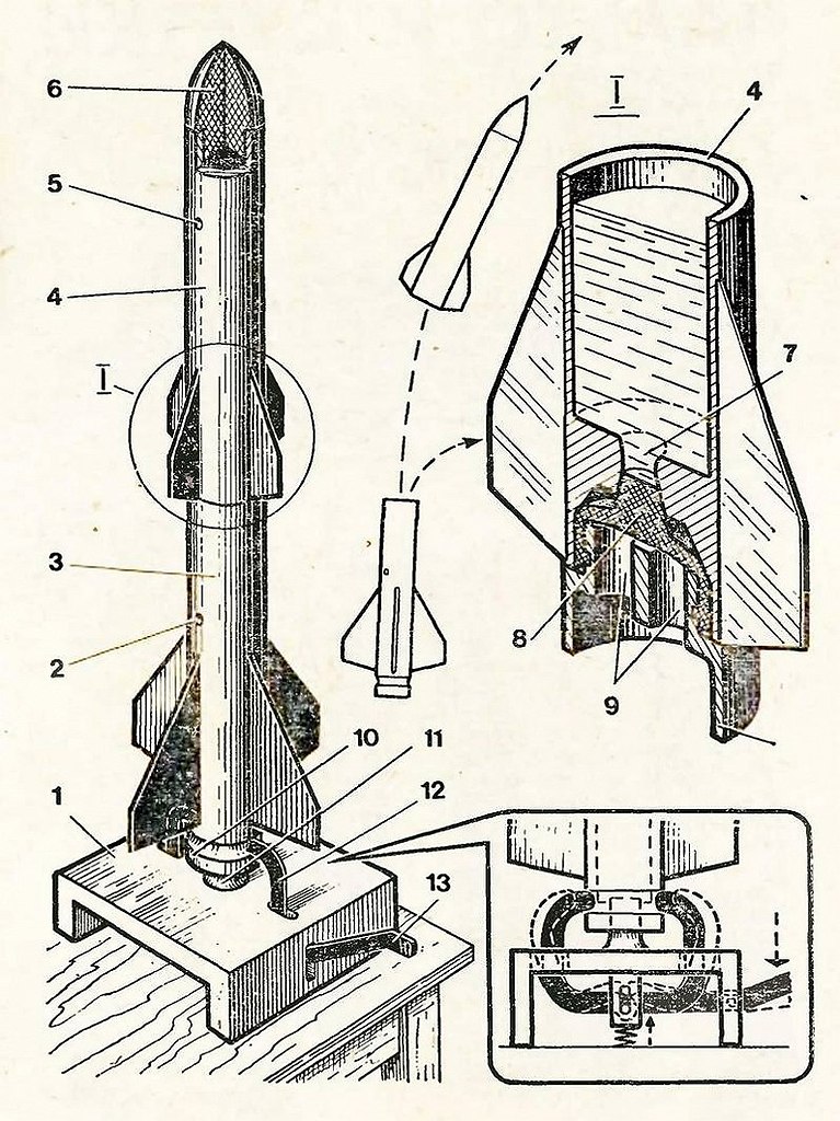 Чертеж самодельной ракеты