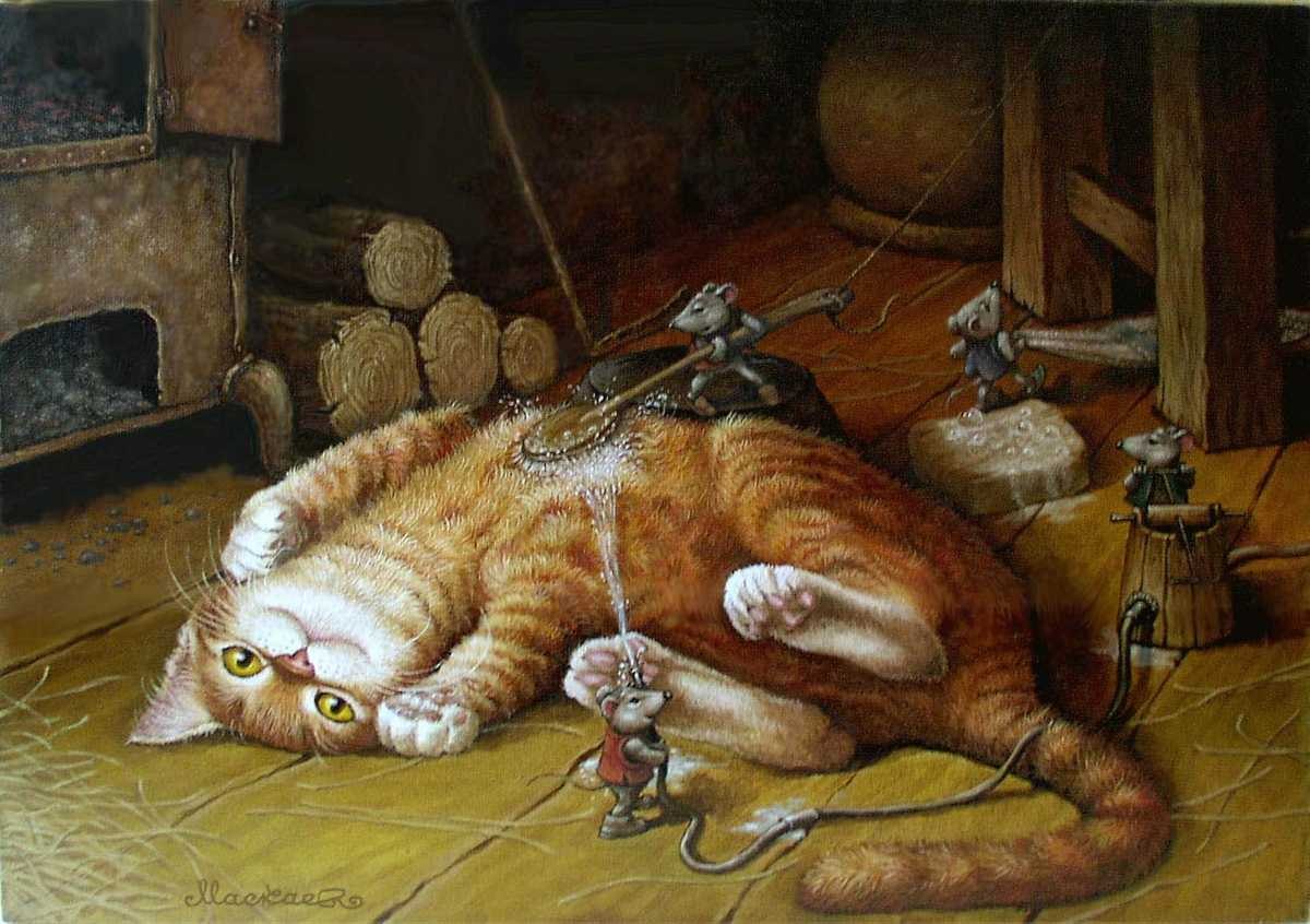 Александр Маскаев художник коты