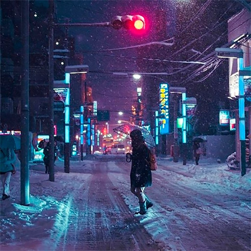 Москва люди зима Эстетика