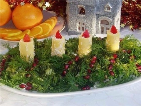 Топ-9 вкуснейших салатов к новогоднему столу.1) Салат 