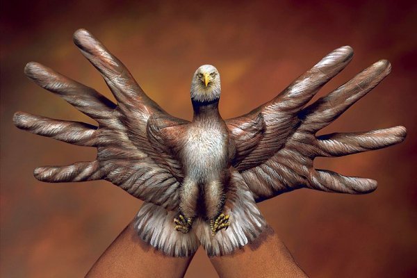Рисунки на руках Guido Daniele. - 2