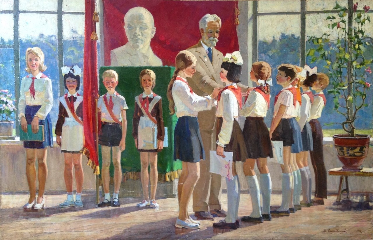 Ленин с пионерами в Советской живописи