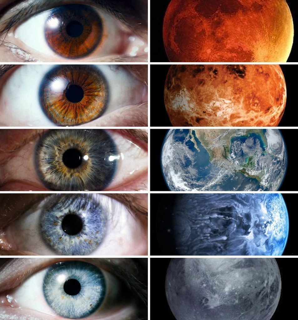 Космический цвет глаз