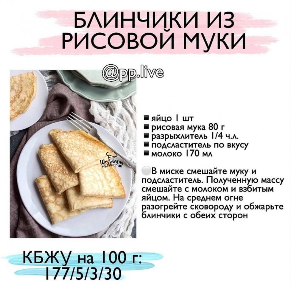 Рецепт ПП блинов