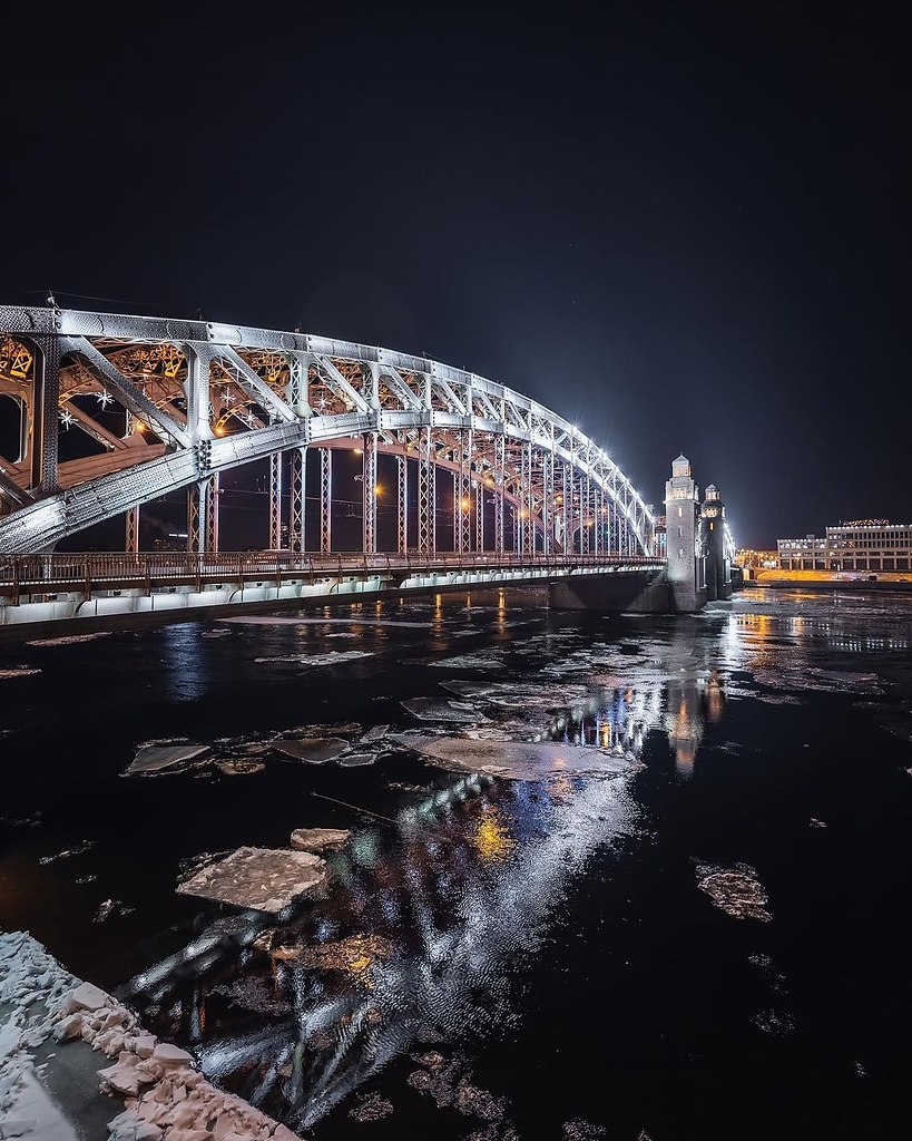 большеохтинский мост питер