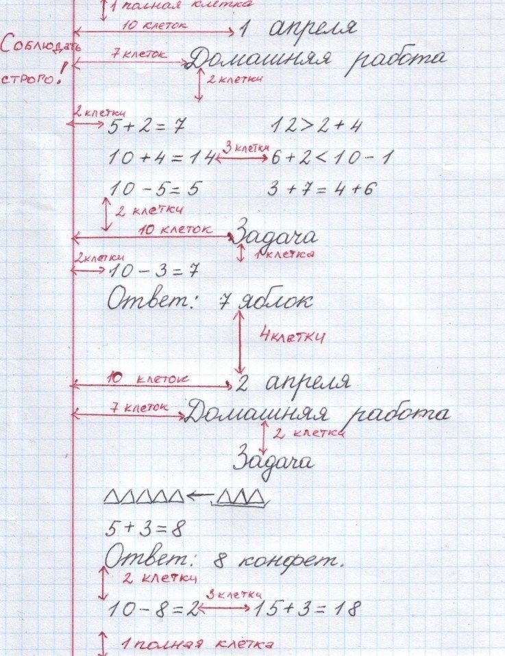 Оформление работы по математике в начальной школе образец