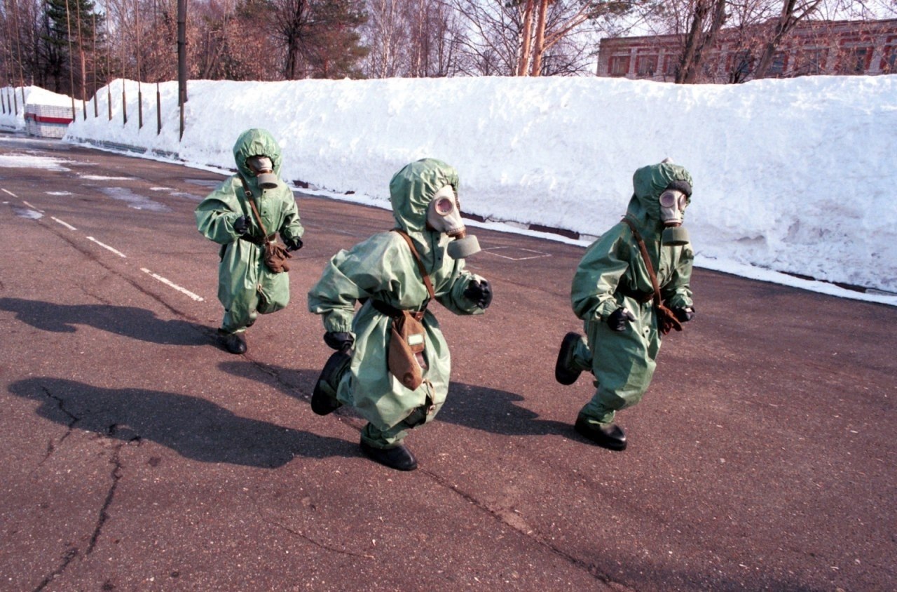 Солдат РХБЗ В ОЗК