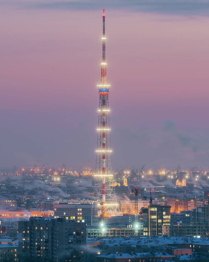 Телебашня в санкт петербурге