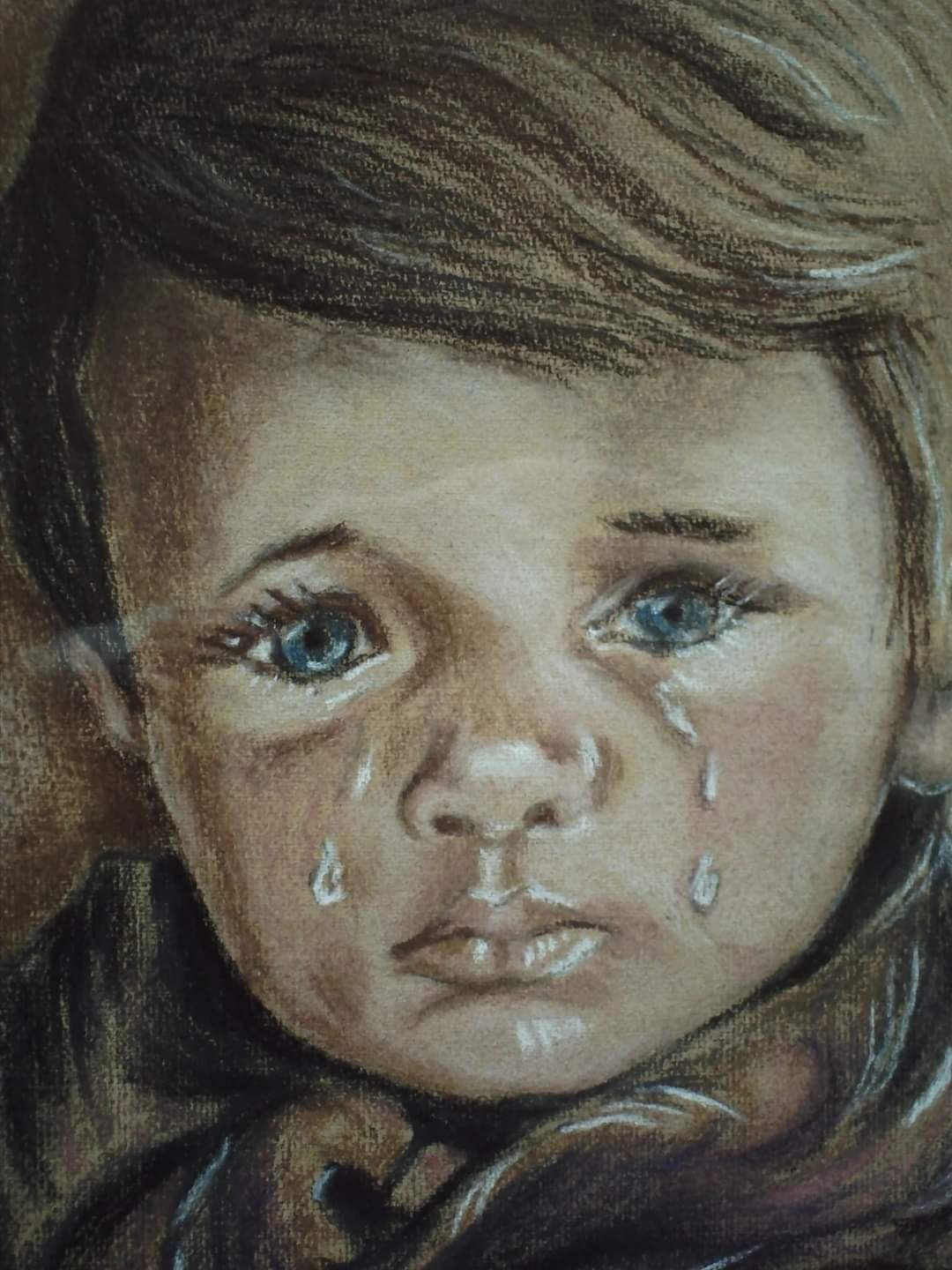 Плачущий ребенок картина