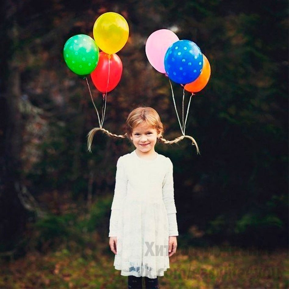 фотографии ребенка с шариками