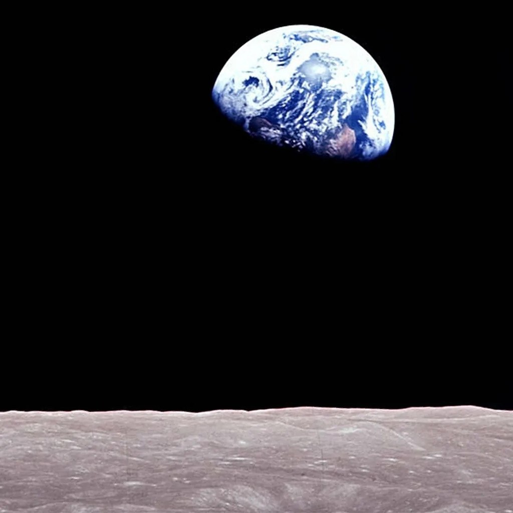СССР реальный снимок земли с Луны
