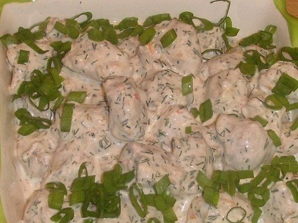 Мясо в пикантном соусе. Ингредиенты: Свинина-300 гр. Мясо нарезать небольшими кусочками,отварить с ...