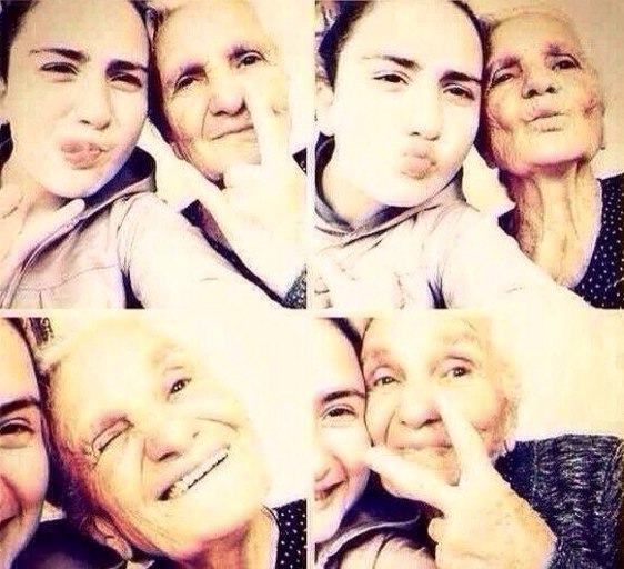      grandmother and grandfather