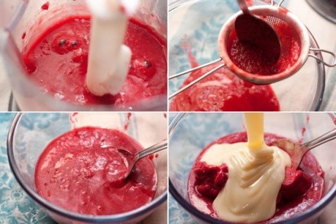 Сливочное малиновое мороженое. Вкусное домашнее мороженое без яиц. Готовится несложно, а если его не ... - 3