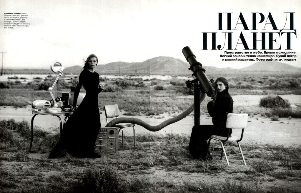 Angela Lindvall & Tanga Moreau by Peter Lindbergh