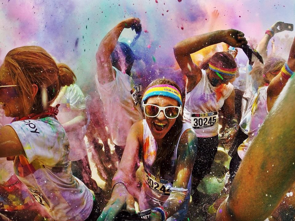 The Color Run on in Los Angeles. ! <a href=
