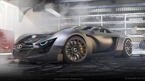 Lada Next GT, 3D max, Corona render, Photoshop. - 3