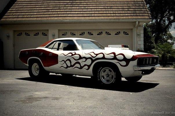 1970 Plymouth Pro Stock HEMI Cuda vintage Drag Racer - 2