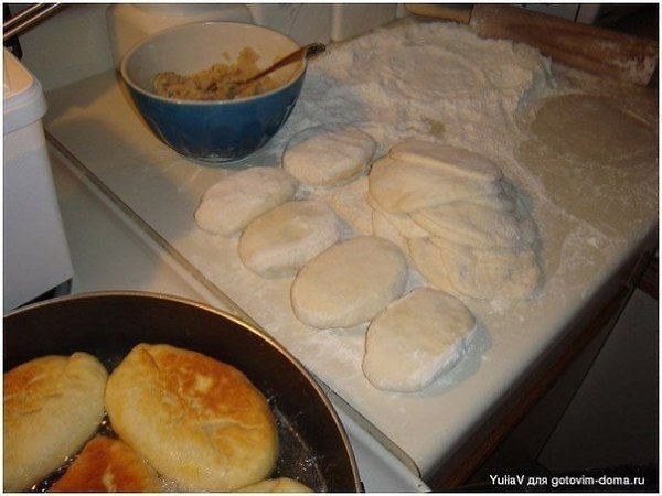 Быстрые пирожки с картошкой и мясом.Ингредиенты: 2 стакана сметаны (кефира, ряженки, простокваши) 2 ... - 7