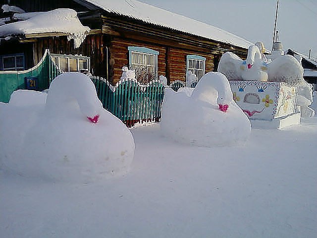 Инструкция по лепке фигурок из снега своими руками