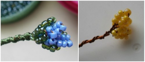 ФИАЛКИ ИЗ БИСЕРА НА ПРОВОЛОКЕ.Из всех комнатных цветов, пожалуй, фиалки – самые популярные. Они ... - 3