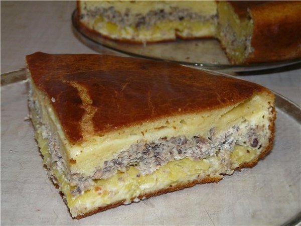 Рыбный пирог на скорую руку.Для приготовления необычайно вкусного и ароматного пирога с рыбой и ...