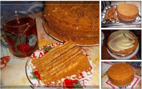 МЕДОВИК С ЗАВАРНЫМ КРЕМОМ - нежный, пропитанный, большой... Легко готовится, очень вкусный и ...
