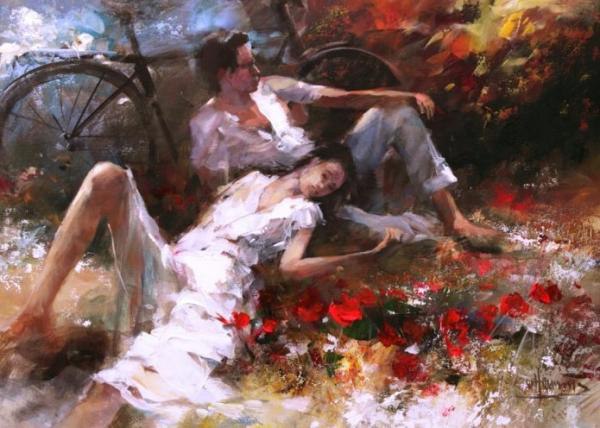 Романтичные картины от художника Willem Haenraets - 3