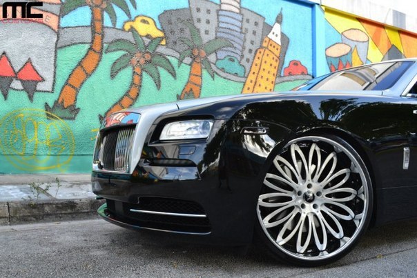 Rolls Royce Wraith On 24-Inch Lexani Forged Wheels. - 2
