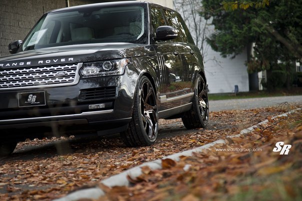 Range Rover Vogue. Wheels: PUR RS12, 2410 | Gloss Chestnut Brown Face, Gloss Black Windows - 2