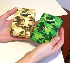 Оригинальный пакет для подарка на 23 февраля