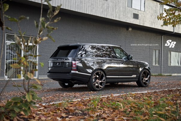 Range Rover Vogue. Wheels: PUR RS12, 2410 | Gloss Chestnut Brown Face, Gloss Black Windows - 5