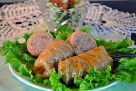 Вкусные голубцы.Ингредиенты: Около 500 гр. свинины; неполный стакан риса; стакан майонеза; неполный ...
