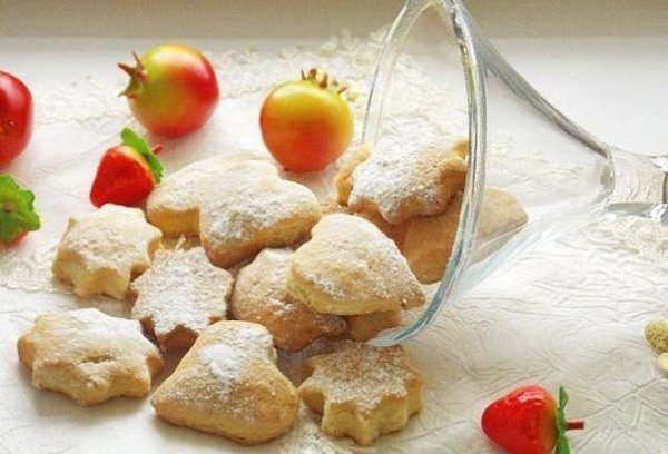 Печенье с лимоном.Ингредиенты:Сметана (100 г.)Масло сливочное (100 г.)Куриное яйцо (1 шт.)Сахар (1 ...