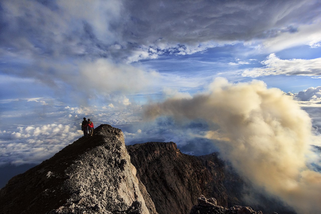 This shot is taken on 3800 above MSL, on the highest volcano in Indonesia region. Even though the ...