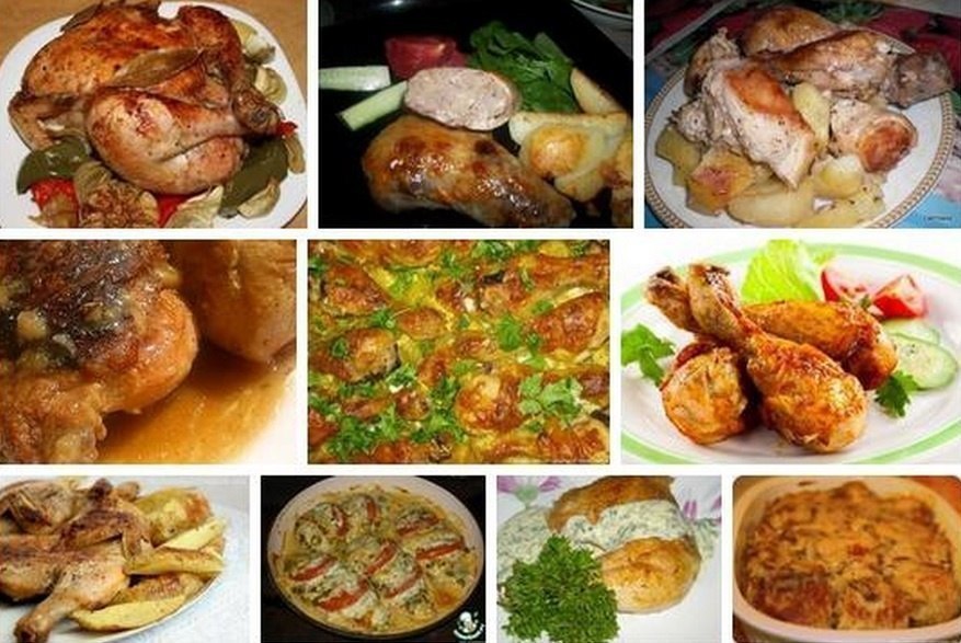Вкусная курочка на каждый день - 9 СУПЕР-РЕЦЕПТОВ! 1.Куриные голени в сметане с картошкой 2.Куриные ...