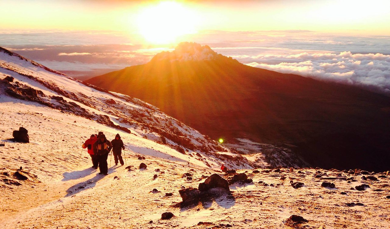 Sunrise over Stella Point, Mt. Kilimanjaro