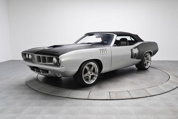 1971 Silver & Black Plymouth Cuda Convertible Viper V10