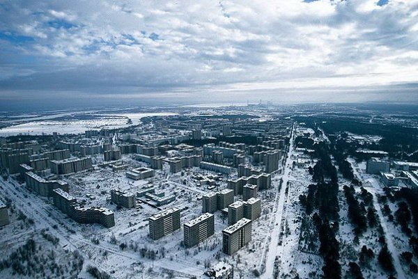 Припять - покинутый украинский город, расположен в 3 км от ЧАЭС.
